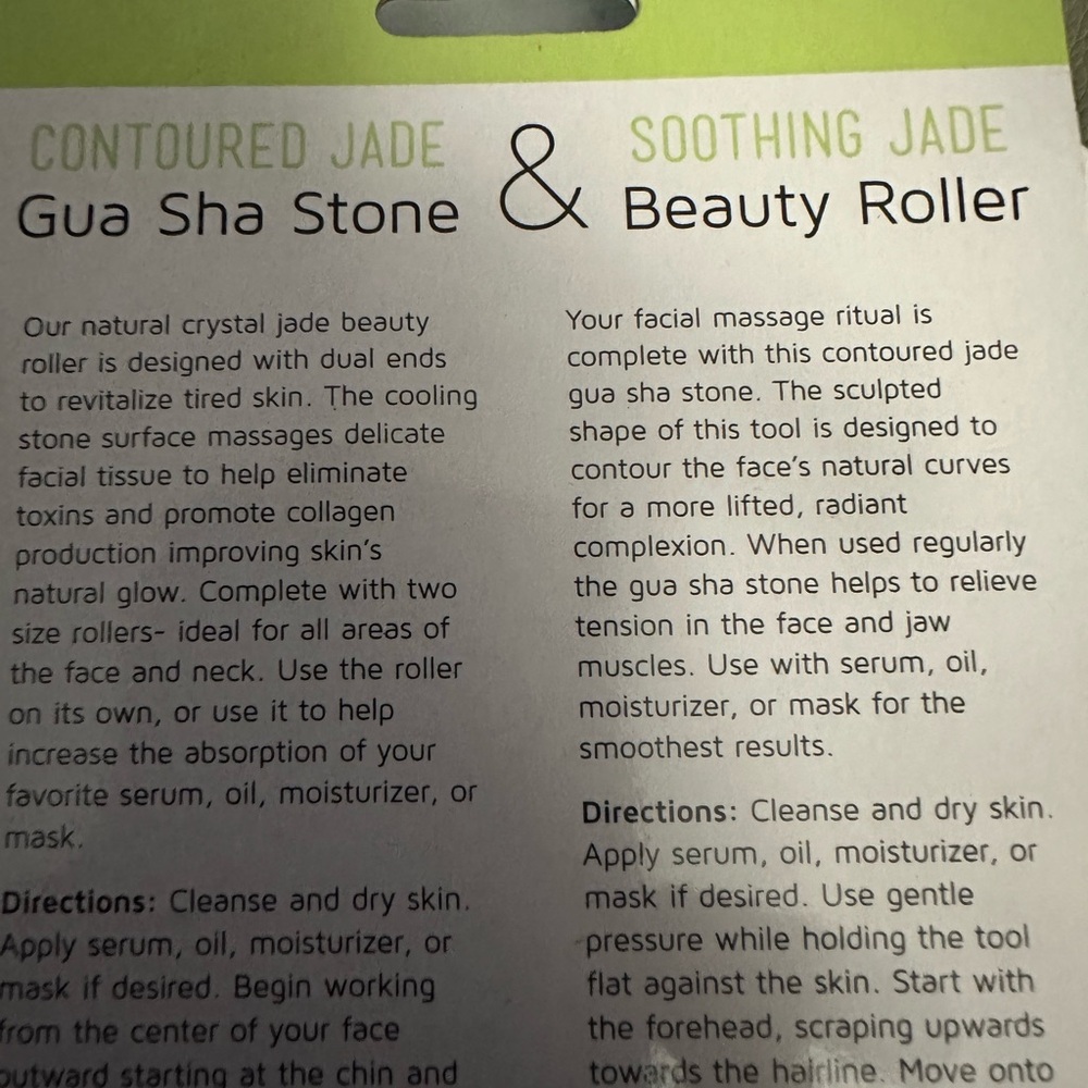 PRECISION BEAUTY Gua Sha Stone and Beauty Roller, NIB w natural stone - Picture 5 of 6